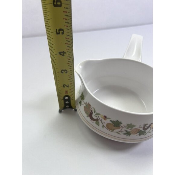 Homecoming by Noritake China Gravy Boat Birds Fruit Border Autumn Double Pour - Picture 7 of 7